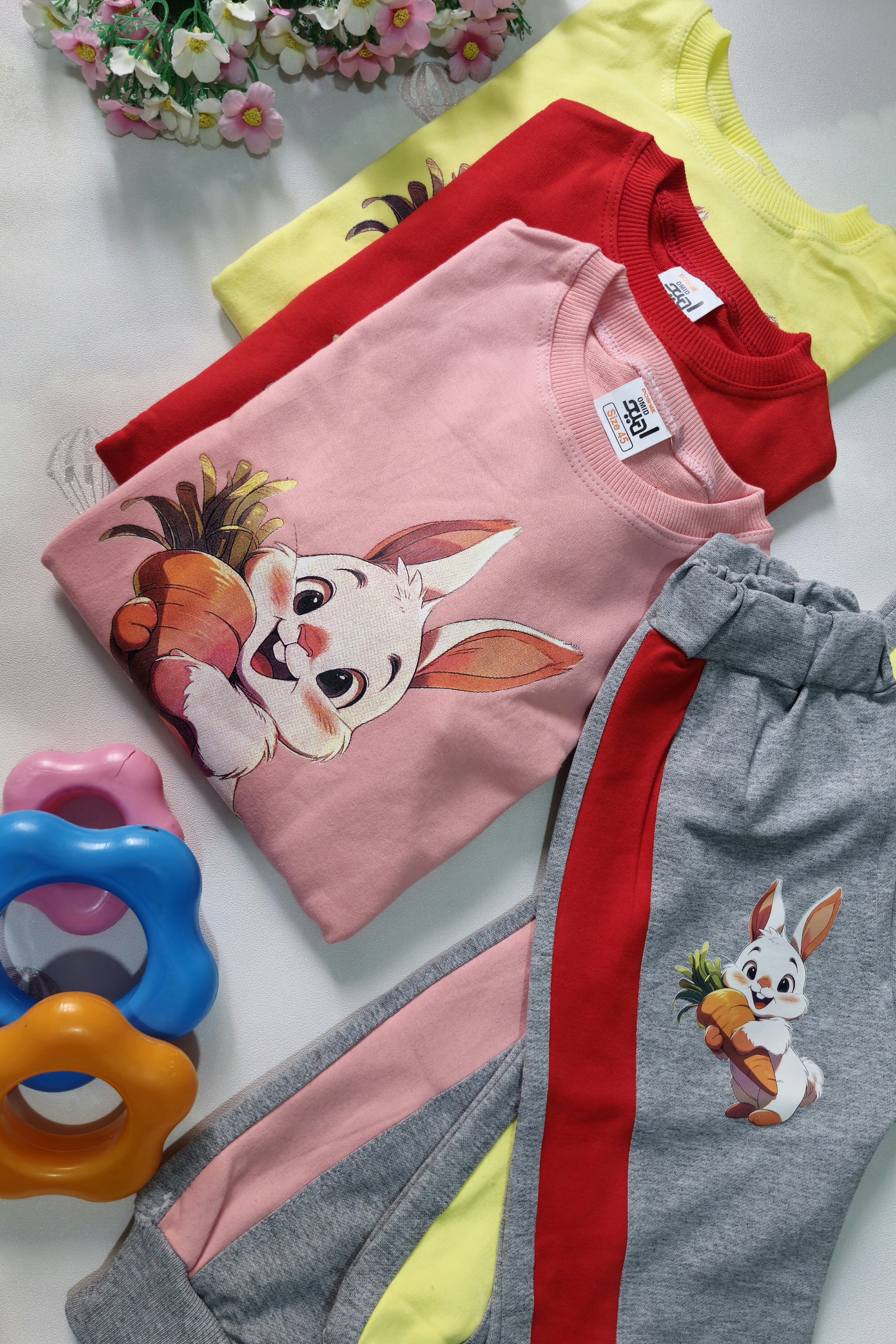 بلوز شلوار راحتی طرح خرگوش