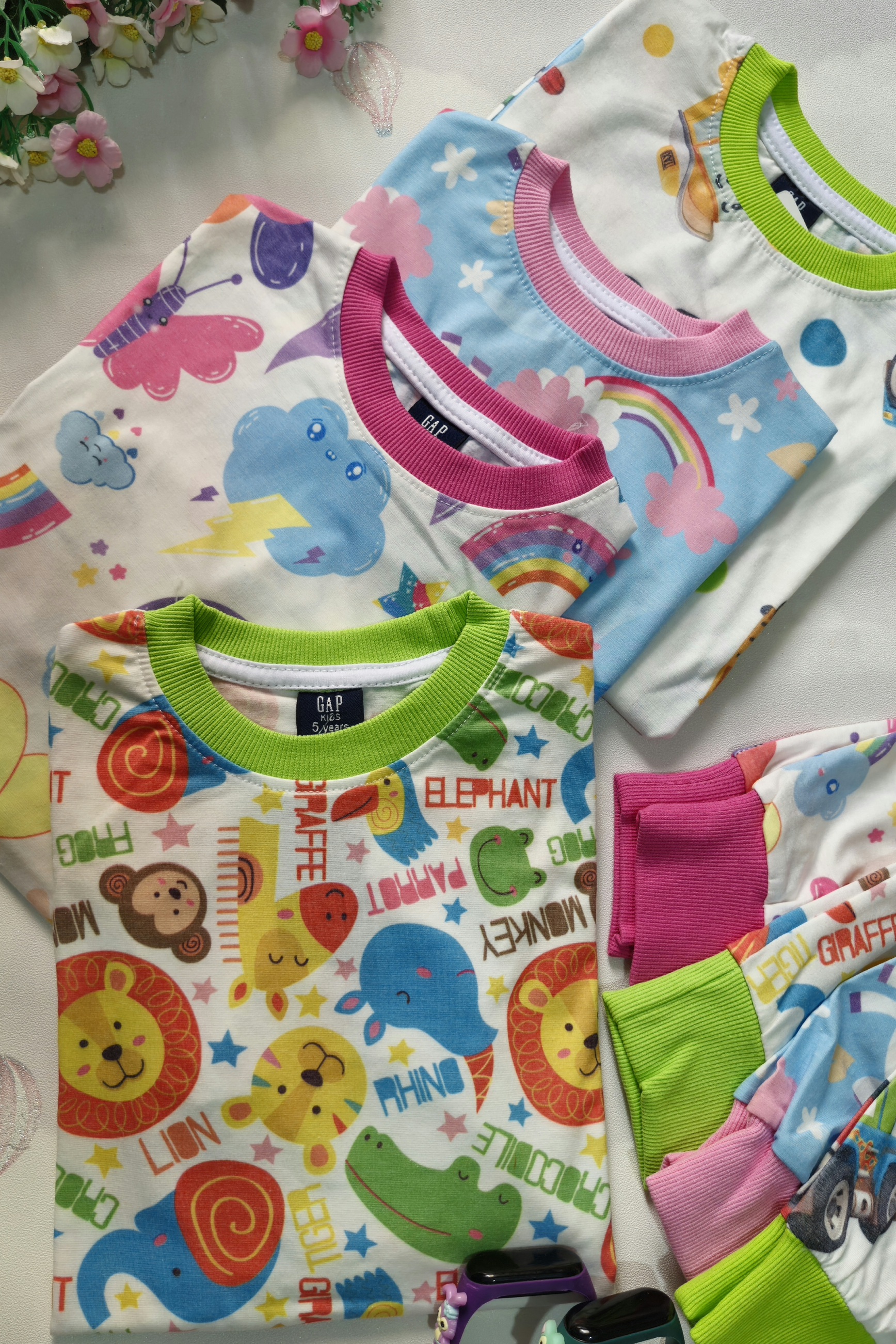 بلوز شلوار راحتی نخ پنبه طرح دار