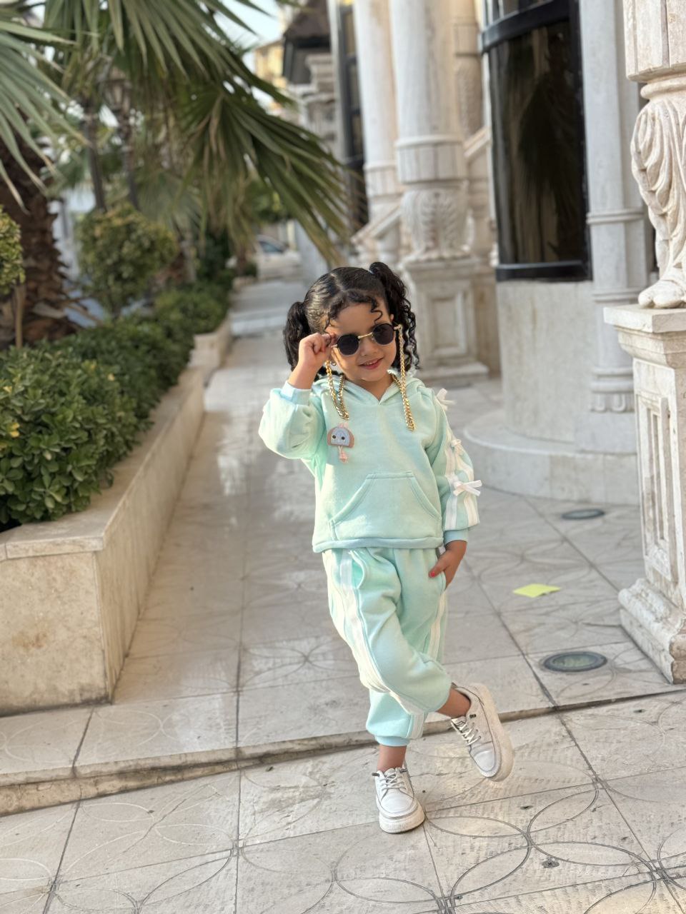 هودی وشلوار آبی