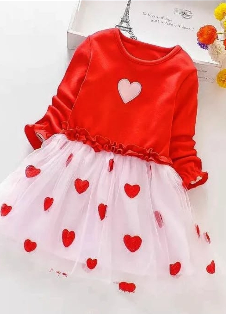 پیراهن قرمز قلبی